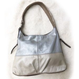 Tri Color Metallic Leather Tignanello Purse. - image 1